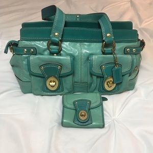 Coach Turquoise Bag